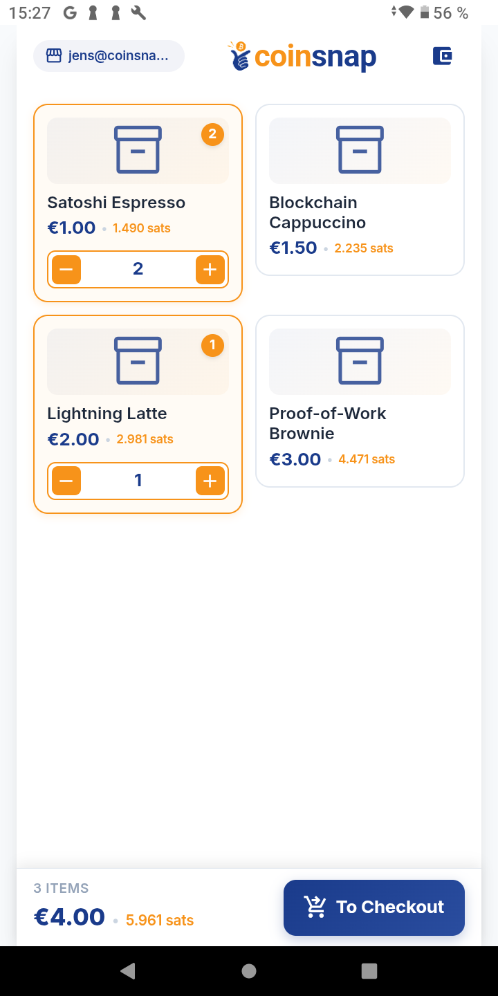 Product catalog